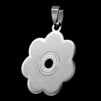 Stainless Steel Flower Pendant original color Sold By PC