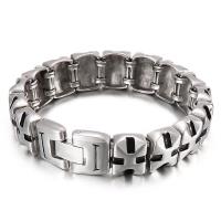 Roestvrij staal armbanden, mode sieraden & voor de mens, oorspronkelijke kleur, Verkocht door PC