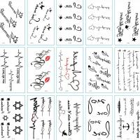 PVC-muovi Tattoo Tarra, veden siirto maalaus, Erilaisia ​​malleja valinta, 57x97mm, 30PC/set, Myymät set