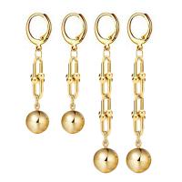 Boucle d’oreille goutte strass Hoop, acier inoxydable, Placage, bijoux de mode & longueur différente pour le choix & pour femme, plus de couleurs à choisir, Vendu par paire