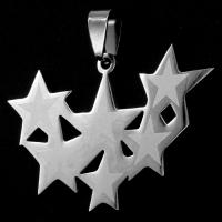 Pendants Jewelry Cruach dhosmálta, Star, dath bunaidh, 28x43x1mm, Díolta De réir PC