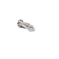 Clip in acciaio inox sulla constatazione orecchino, placcato, 14x19mm, 100PC/lotto, Venduto da lotto