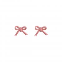 Zinc Alloy Stud Earring Bowknot for woman Sold By Lot