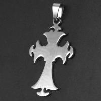 Stainless Steel Cross Pendants original color Sold By PC