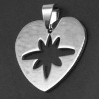 Stainless Steel Heart Pendants original color Sold By PC