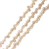 Ris odlad sötvattenspärla pärlor, Freshwater Pearl, naturlig, topp borrat, rosa, 7-8mm, Hål:Ca 0.8mm, Såld Per Ca 14.2 inch Strand