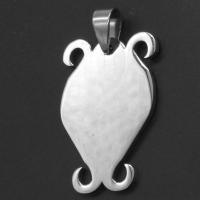 Pendants Jewelry Cruach dhosmálta, dath bunaidh, 35x23x1mm, Díolta De réir PC