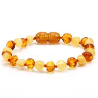 kinderen Bangle, Amber, gepolijst, voor kinderen, geel, Lengte 15 cm, Verkocht door PC