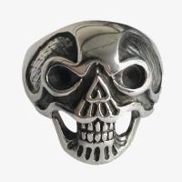 Rustfrit stål fingre Ringe, Stainless Steel, Skull, forskellig størrelse for valg & sværte, Solgt af PC