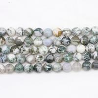 Tree Agate Beads polished Natural & DIY Sold Per 14.96 Inch Strand