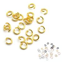 Stainless Steel Jump Rings Metal Round Craft Split Earring Bracelet Necklace Charm Pendant DIY Craft Jewelry Making，stainless steel open ring galvanic plating