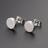 Roestvrij staal Stud Earrings, plated, mode sieraden & voor vrouw, meer kleuren voor de keuze, 12paren/Bag, Verkocht door Bag