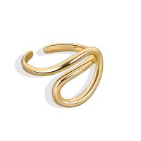 ottone Anelli Cuff, placcato, Regolabile & per la donna, nessuno, 14mm, 5PC/lotto, Venduto da lotto