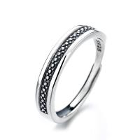 Bijoux de bague en argent sterling , Argent sterling 925, Réglable & pour femme, argent, 4mm, Vendu par PC