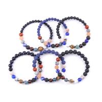 Gemstone Apyrankės, Brangakmenis, įvairios medžiagos pasirinkimas & unisex, Parduota už Apytiksliai 7.5-7.7 Inch Strand