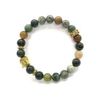 Gemstone Náramky, Drahokam, Buddha, různé materiály pro výběr & buddhistické klenoty & unisex, 8mm, Prodáno za Cca 7.28 inch Strand