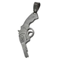 Stainless Steel Pendants Gun black Sold By PC