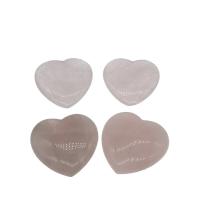 quartz rose décoration, coeur, rose, 10PC/sac, Vendu par sac