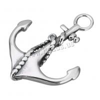 Stainless Steel Pendants Anchor nautical pattern & blacken Approx 5mm Sold By Lot