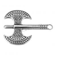 Stainless Steel Pendants Axe blacken Approx 2.5mm Sold By Lot