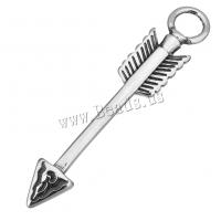 Stainless Steel Pendants Arrow blacken Approx 4.5mm Sold By Lot