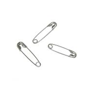 Iron Safety Pin platinum color plated nickel lead & cadmium free Sold By Lot