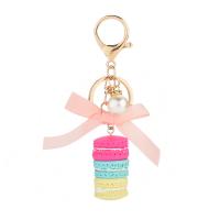 Zinc Alloy Key Lås, med perle & Resin, forgyldt, med rhinestone, flere farver til valg, 46x24mm, Solgt af PC