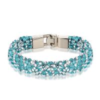 Bracelet strass, avec alliage de zinc, pour femme, plus de couleurs à choisir, Longueur Environ 8.07 pouce, Vendu par PC