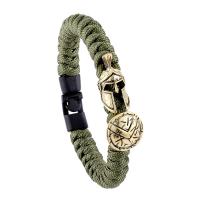 Survival Armbånd, Parachute Cord, med Zinc Alloy, forgyldt, farvet & Unisex & forskellig størrelse for valg, flere farver til valg, Solgt af PC