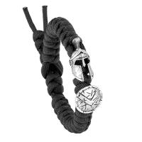 Bracelets de survie, Corde de parachute, avec laiton, Placage, Réglable & teints & unisexe, plus de couleurs à choisir, Longueur Environ 9.3 pouce, Vendu par PC