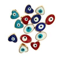 Zinklegering Evil Eye Beads, Zinc Alloy, Boze oog, DIY & glazuur, gemengde kleuren, 5mm, Verkocht door PC