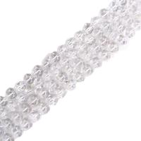 Naturlige klar kvarts perler, Clear Quartz, Runde, Star Cut Faceted & du kan DIY, klar, Solgt Per 38 cm Strand