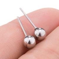 Stainless Steel Stud Earrings plated fashion jewelry & for woman Sold By Pair