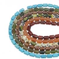 Mixed Gemstone Beads Column DIY Sold Per 38 cm Strand