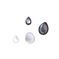 Shell-Cabochons, conchiglia, Lacrima, lucido, nessuno, 10PC/borsa, Venduto da borsa