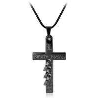 Sinc Alloy Jewelry muince, Cross, plátáilte, unisex & slabhra nathair, dathanna níos mó le haghaidh rogha, nicil, luaidhe & caidmiam saor in aisce, 30x51mm, Díolta De réir PC