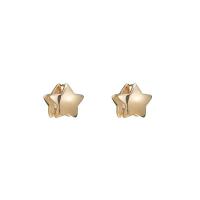 Prás Graí Earring, Star, 14K óir plated, do bhean, 14x13x14mm, 5ríomhairí pearsanta/Lot, Díolta De réir Lot