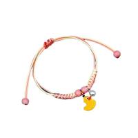 Pulsera de Porcelana, aleación de zinc, con Porcelana & cordón de algodón & Perlas plásticas, Ajustable & diferentes estilos para la opción & para mujer, longitud aproximado 7 Inch, 10PCs/Grupo, Vendido por Grupo