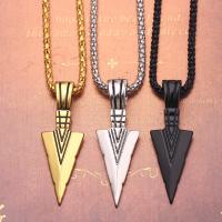 Zink Alloy Smycken Collier, Arrow, plated, Unisex & lykta kedja, fler färger för val, nickel, bly och kadmium gratis, 18x42mm, Säljs av PC