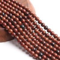 Natural Mahogany Obsidian Beads Round polished DIY brown Sold Per 38 cm Strand