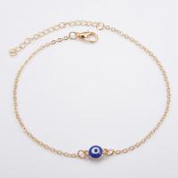 Bracelet Evil Eye bijoux, acier inoxydable, avec 1.97inch chaînes de rallonge, Placage, pour femme & émail, plus de couleurs à choisir, Longueur Environ 6.3 pouce, Vendu par PC