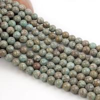 Maifan Stone Bead, Runde, poleret, du kan DIY, blandede farver, Solgt Per 38 cm Strand