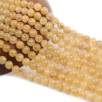 Rutilated Quartz Beads Round polished DIY yellow Sold Per 38 cm Strand