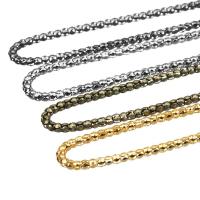 Iron Ékszer Chain, Vas, lámpa lánc, több színt a választás, 3mm, 10m/Bag, Által értékesített Bag