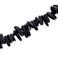 Black Stone Perle, Černý kámen, Nepravidelné, DIY, černý, 8-25mm, Prodáno za 40 cm Strand