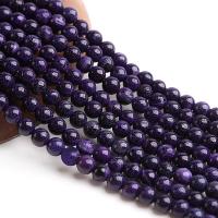 Natural Purple Agate Beads Round polished DIY purple Sold Per 38 cm Strand