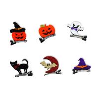 Non-woven tyger Beak Clip, med Zink Alloy, handgjord, Unisex & Halloween smycken gåva, fler färger för val, 65x70mm, Säljs av PC