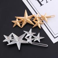 Hair Clip Zinc Alloy Star plated fashion jewelry & for woman Sold By PC