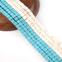 Χάντρες Turquoise, τυρκουάζ, Πλατεία, γυαλισμένο, DIY, περισσότερα χρώματα για την επιλογή, Sold Per 38 cm Strand