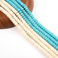 Perles turquoises, turquoise, abaque, poli, DIY, plus de couleurs à choisir, Vendu par 38 cm brin